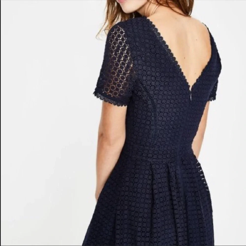 COPY - Boden Julieta Navy Lace Dress Sz 8 - Picture 6 of 11